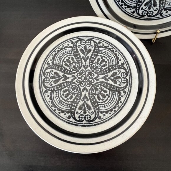 Noritake Primastone Malaga Salad Side Plates // Set of 4 // Vintage 1971-1976 - Picture 3 of 5